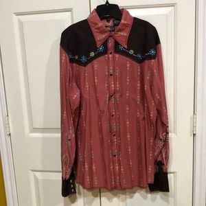 Men Western Martini Ranch Shirt